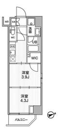 SYFORME浅草Ⅱ (シーフォルム浅草Ⅱ) 9階 間取り図