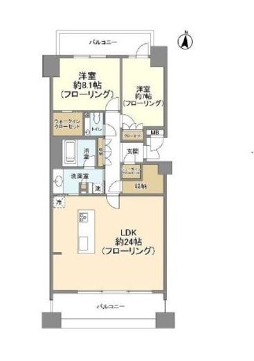 グレンパーク駒場 6階 間取り図