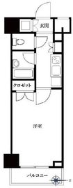 パレステュディオ新宿パークサイド 10階 間取り図