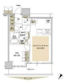 ブリリアタワー有明ミッドクロス 28階 間取り図