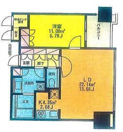 ラ・トゥール新宿 2022 間取り図