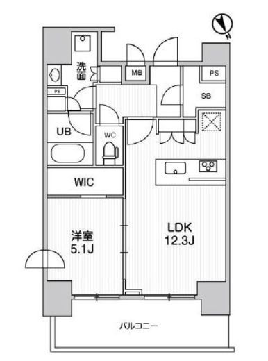 ステージファースト浅草橋Ⅱ 5階 間取り図