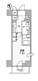 ステージファースト浅草橋Ⅱ 2階 間取り図