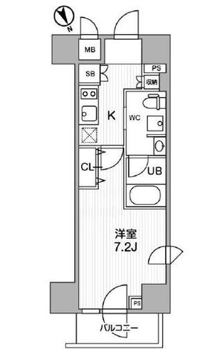 ステージファースト浅草橋Ⅱ 3階 間取り図