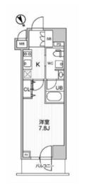 ステージファースト浅草橋Ⅱ 2階 間取り図