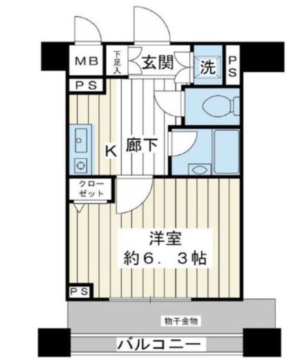 デュオ・スカーラ御茶ノ水Ⅱ 4階 間取り図