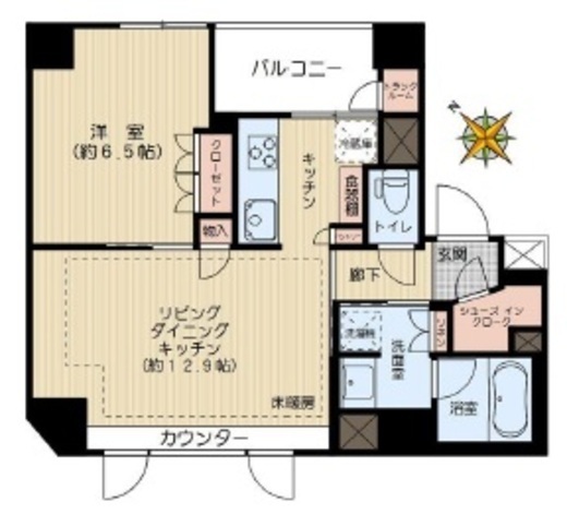 ベリスタ日本橋小伝馬町 11階 間取り図
