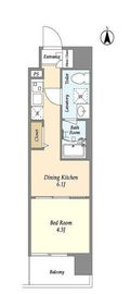 プライマル西大島駅前 204 間取り図