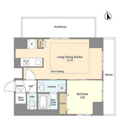 品川中延スクエア 401 間取り図