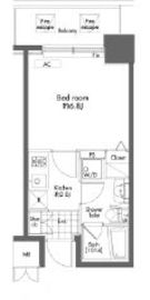 プライムアーバン初台 406 間取り図