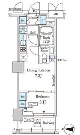 パークアクシス本所吾妻橋サウスレジデンス 212 間取り図