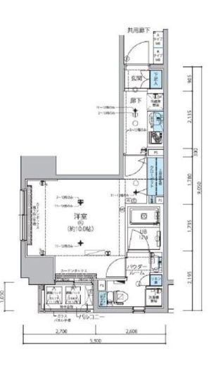メインステージ信濃町 6階 間取り図