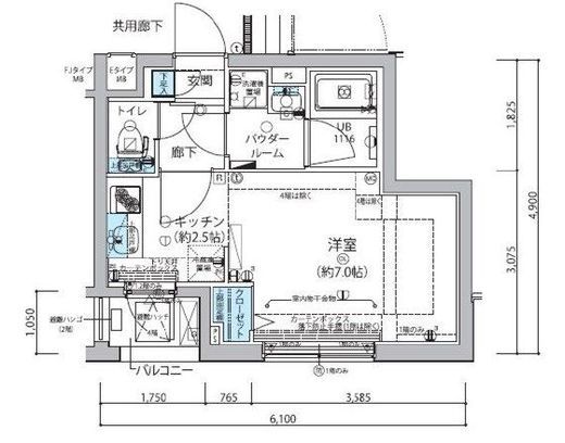メインステージ信濃町 4階 間取り図