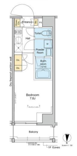 プラウドフラット亀戸 804 間取り図