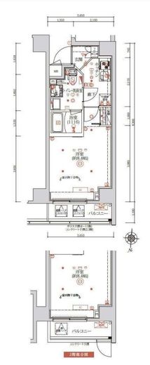 QUALITAS蒲田 (クオリタス蒲田) 601 間取り図