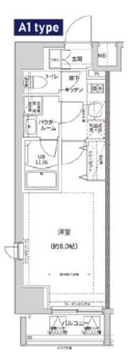 ガレリアレジデンス南千住 1001 間取り図