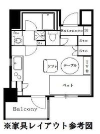 シティスパイア芝公園 203 間取り図