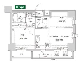 ガレリアレジデンス南千住 305 間取り図
