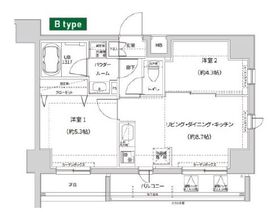 ガレリアレジデンス南千住 1005 間取り図