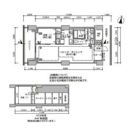 東雲キャナルコートCODAN 16-1410 間取り図