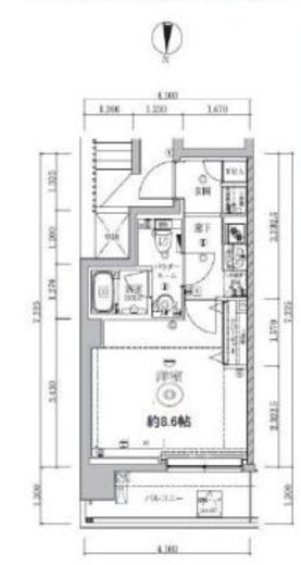 アルテシモエクラン 3階 間取り図