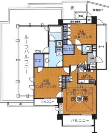 ファミールグラン白金ヴェルデフォーレ 3階 間取り図