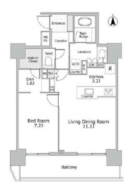 ライオンズ四谷タワーゲート 16階 間取り図