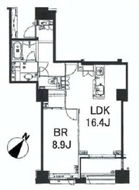 アトラス四谷レジデンス 9階 間取り図