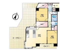 藤和六本木ホームズ 7階 間取り図