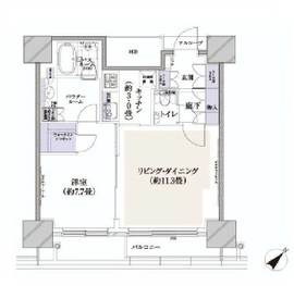 カテリーナ三田タワースイート ウエストアーク 8階 間取り図