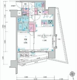 ジェノヴィア新宿御苑グリーンヴェール 7階 間取り図