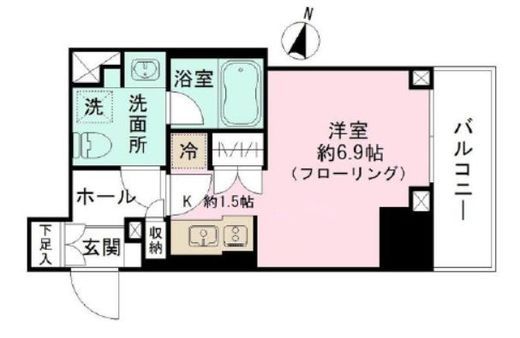 パークリュクス神田 2階 間取り図