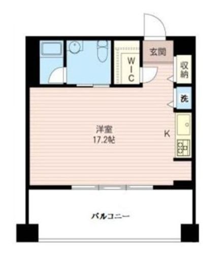 レジデンスシャルマン月島 724 間取り図