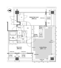 品川グラスレジデンス 1607 間取り図