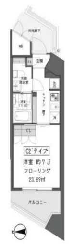 ガーデン蒲田 606 間取り図