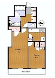 プラウドタワー千代田富士見 5階 間取り図