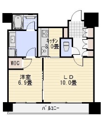 カテリーナ三田タワースイート ウエストアーク 21階 間取り図