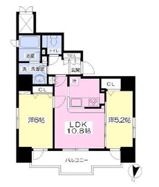 ガリシア九段下ライズ 10階 間取り図