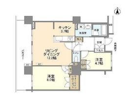 豊洲シエルタワー 25階 間取り図