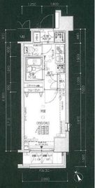 パレステュディオ四谷 5階 間取り図