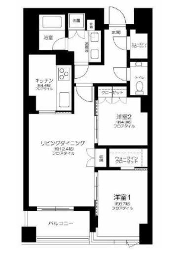 プレミスト南青山 2階 間取り図