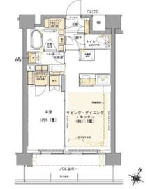 コムレジ赤羽 602 間取り図