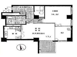 ペアシティルネッサンス 8階 間取り図