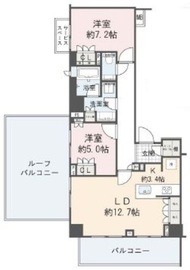 ウェリス市谷加賀町 4階 間取り図