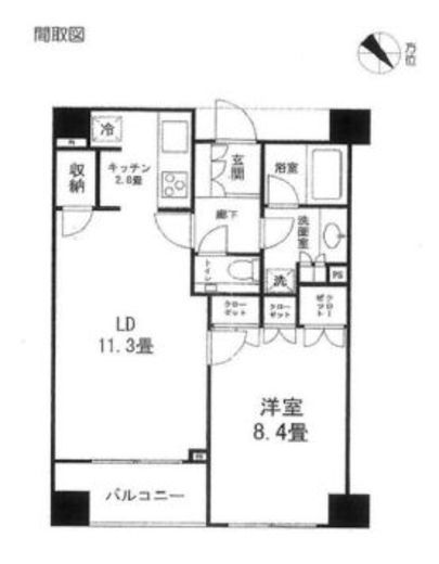 ブランズ赤坂 3階 間取り図