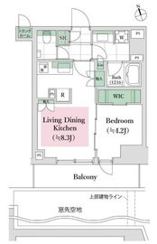 ディアナコート池田山公園 1階 間取り図