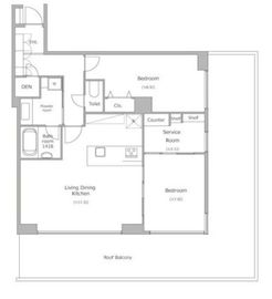 ザ・パークレックス南麻布 504 間取り図