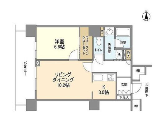 豊洲シエルタワー 17階 間取り図