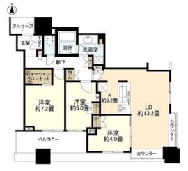 エクラスタワー武蔵小杉 31階 間取り図