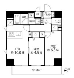 レフィールオーブ町屋駅前 1103 間取り図
